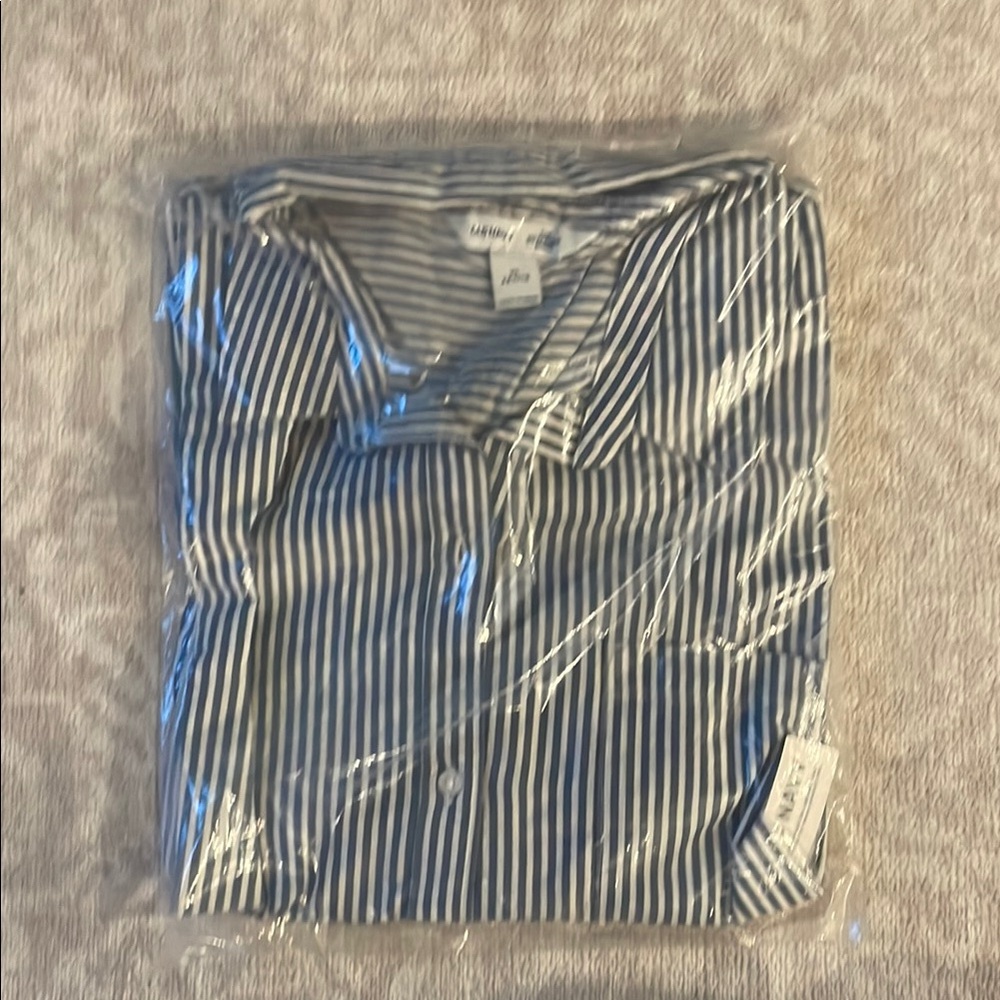 Men's Blue Striped Shirt